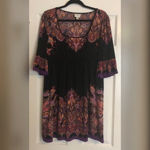 ECI Multicolor Bell Sleeved Dress 🔔